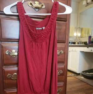 Apt. 9 Stretch Beaded Tank Top